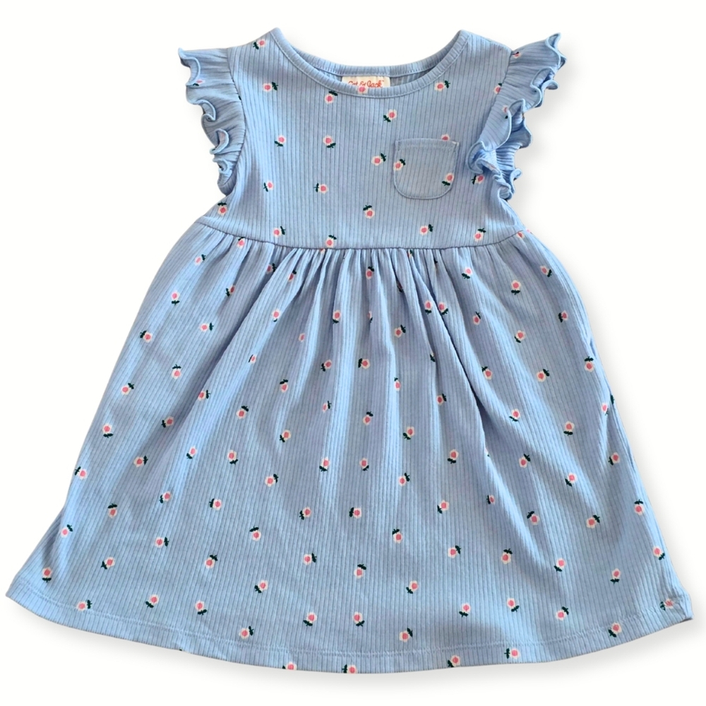 Cat & Jack - Blue Floral Spring Toddler Girl Dress